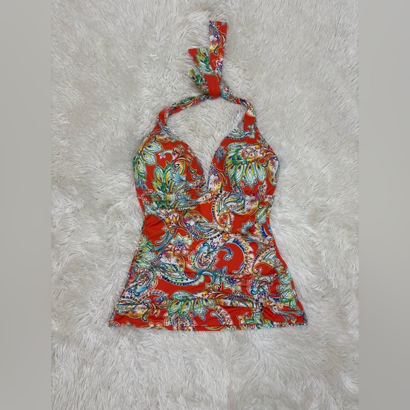 Ralph Lauren Other - Ralph Lauren Red Paisley Halter Top